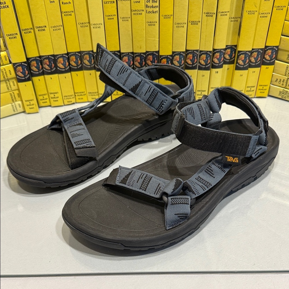 Teva Charcoal and Black Strap Sandals